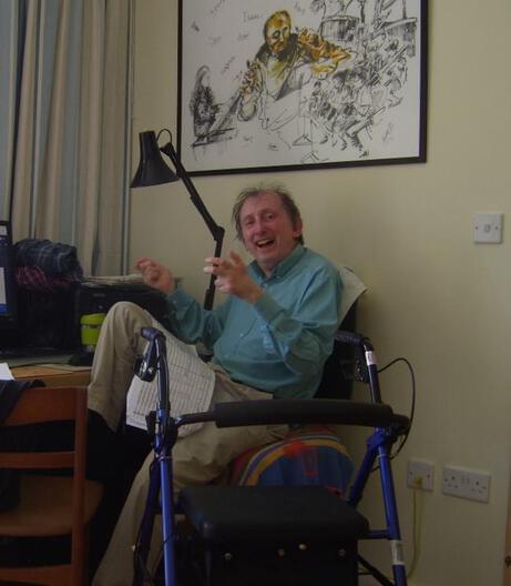 Nick enjoying some music